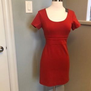 NWT Ann Taylor red/ orange jersey dress